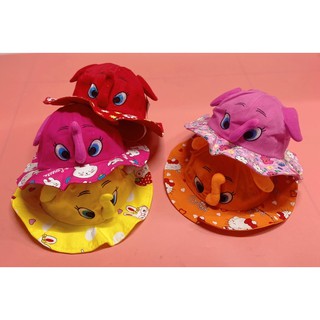 MŨ VÀNH CON VOI VÁ HOA CHO BÉ 1-3TUỔI