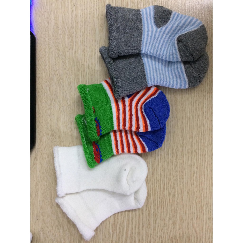 Set 3 đôi tất len xù siêu ấm cho bé 0-12 tháng