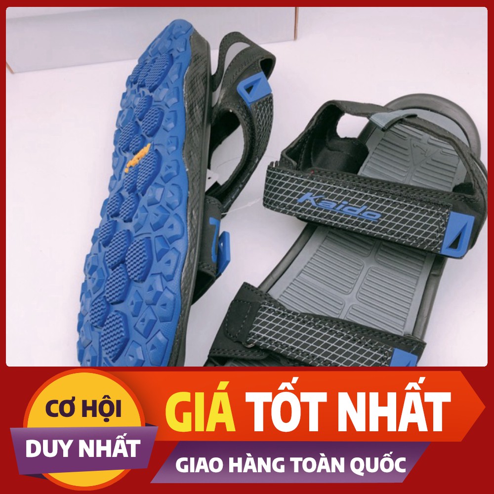 SALE OFF _Dép Quai Hậu Sandal Nam KAIDO 2 Màu Xanh và Đen Cực Chất _Giá Cực Sốc