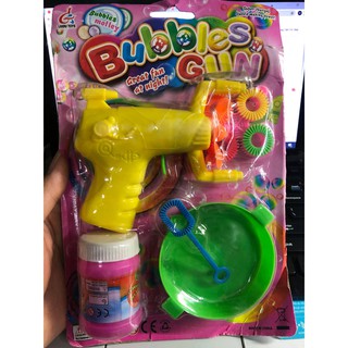 Súng phun bong bóng 4 đầu chạy pin