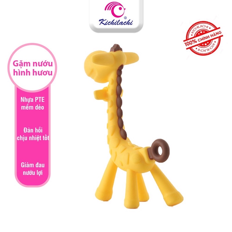 Gặm nướu silicone mềm cho bé KICHILACHI KICHI (Công Nghệ Nhật)