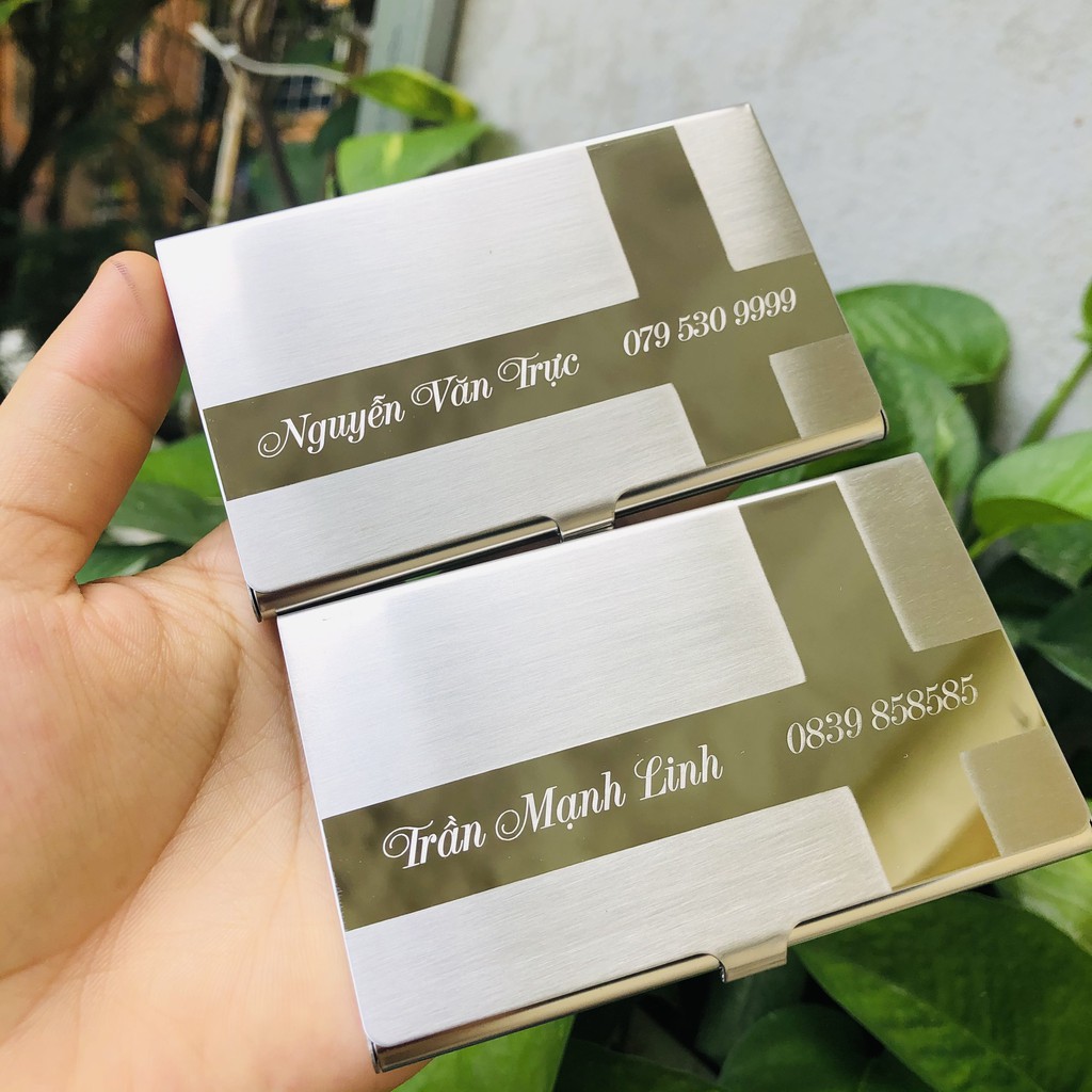 Hộp đựng name card dành cho Nam, hộp đựng ATM dành cho sếp cao cấp chất liệu thép 201 không rỉ