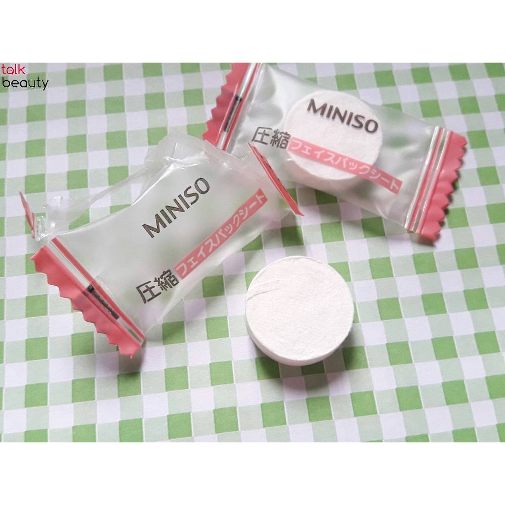 ( combo ) 2 viên mặt nạ nén Miniso