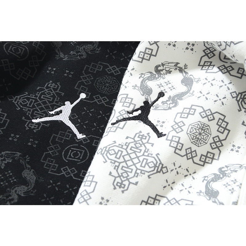 Áo khoác bóng chày Air Jordan tay dài có khóa kéo thời trang cho nam và nữ