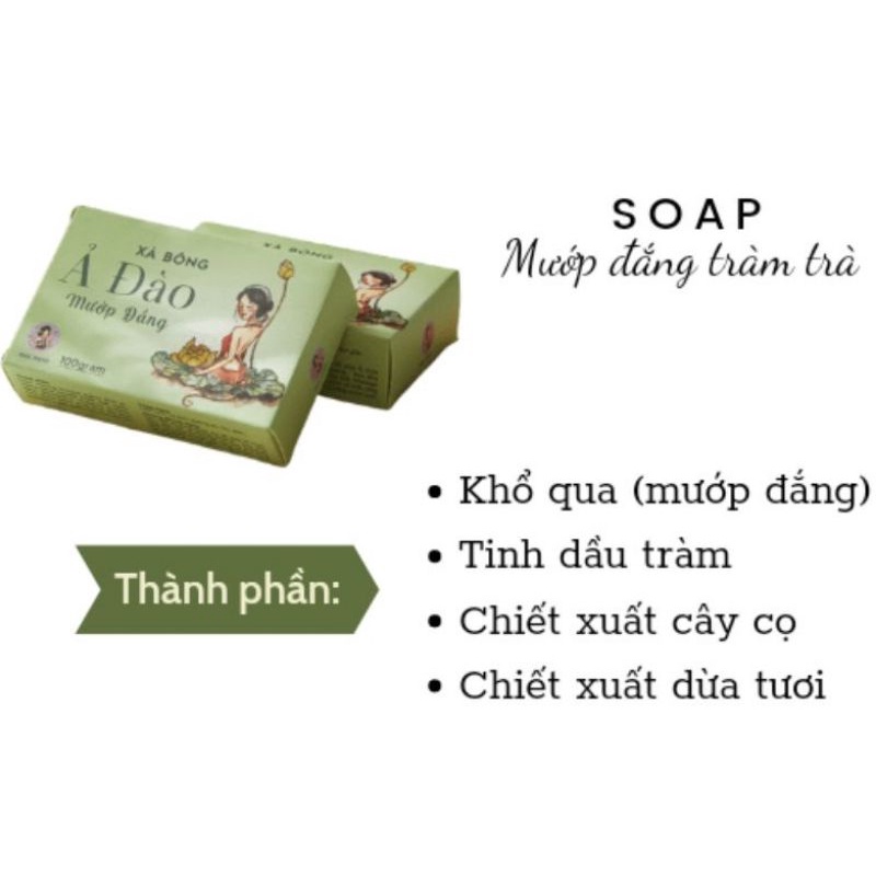 Xà Bông Ả Đào Mướp Đắng , Xà Bông Ả Đào Nghệ Mật Ong 100g | BigBuy360 - bigbuy360.vn