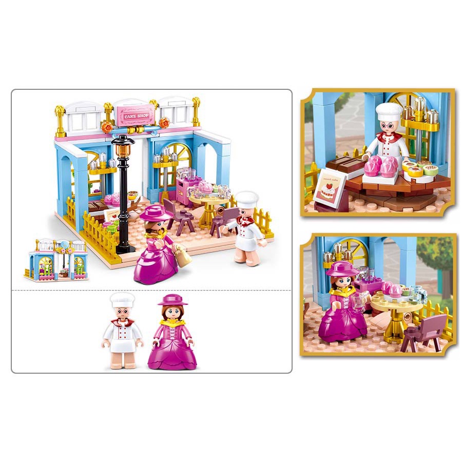 Đồ chơi lego cho bé gái Lego Friends Mẫu Cafe Shop với 199 chi tiết nhựa ABS