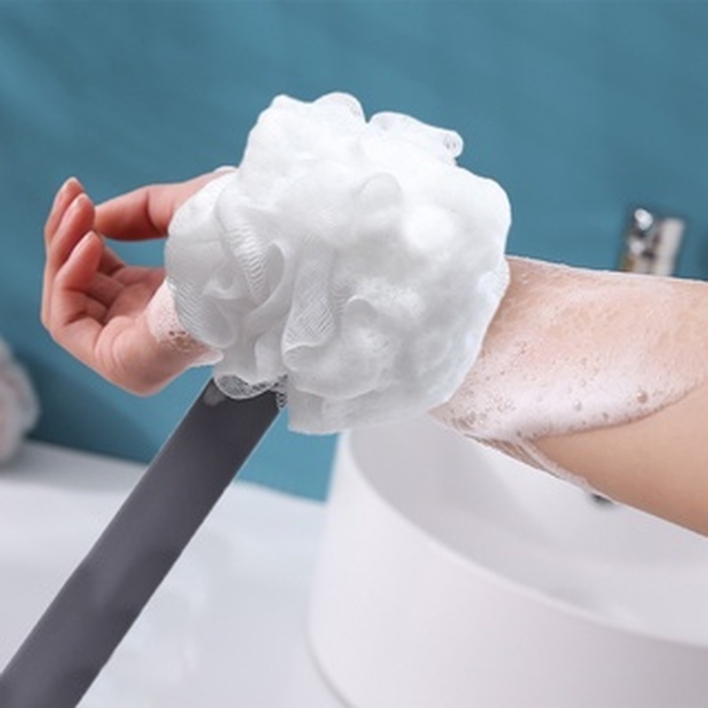 [Mới] Bàn Chải Mút Tắm Hai Mặt Tay Cầm Dài Không Đau Chà Lưng Tẩy Tế Bào Chết