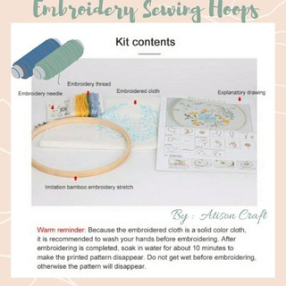 Bộ Khung Thêu Hình Hoa Sen Diy