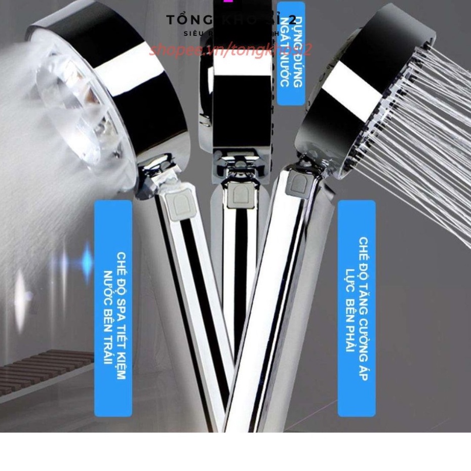 Vòi tắm hoa sen tăng áp Nano 2 mặt phun sương massage công nghệ Nhật Bản ( #voitam)