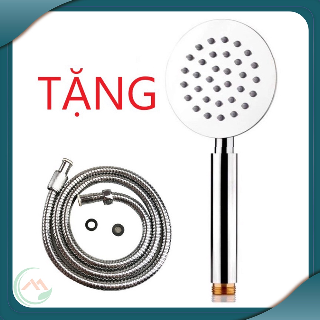 [ Có Video ] Tay sen tắm INOX 304 mờ chuẩn cao cấp dáng tròn mỏng đảm bảo sáng bóng chống han gỉ tặng kèm dây sen inox