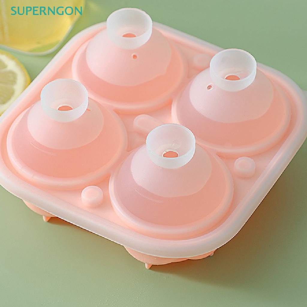 Khuôn Silicone Làm Đá 4 Ngăn Tạo Hình Hoa Hồng 3D Tiện Dụng