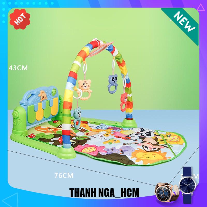 [ẢNH THẬT + VIDEO] Thảm đàn 9BABY Piano nằm chơi nhạc hình thú ngộ nghĩnh cho bé