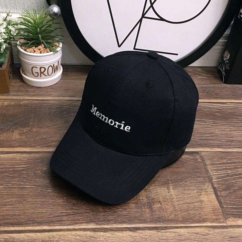 Mũ lưỡi trai nam nữ đa dạng họa tiết thêu chữ Memorie mã NK11 ,Nón kết phong cách Ulzzang form unisex
