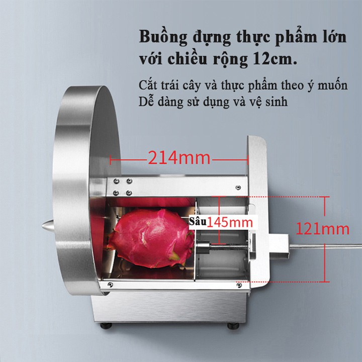 Máy cắt hoa quả trái cây inox công nghiệp SL-01