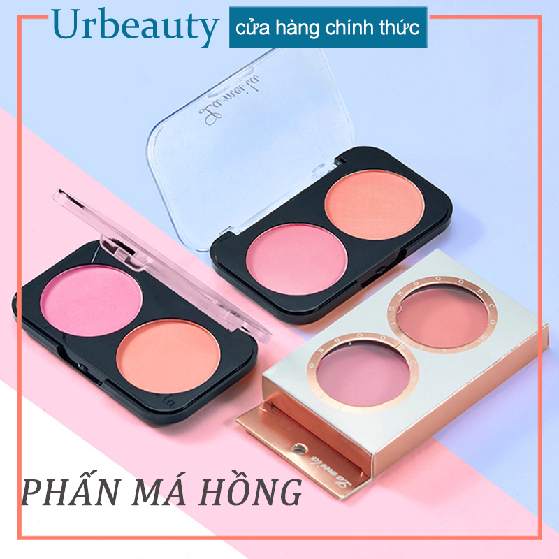 Phấn má hồng siêu mịn Lameila hộp 2 ô màu hot trend phấn má-URBLMLSH