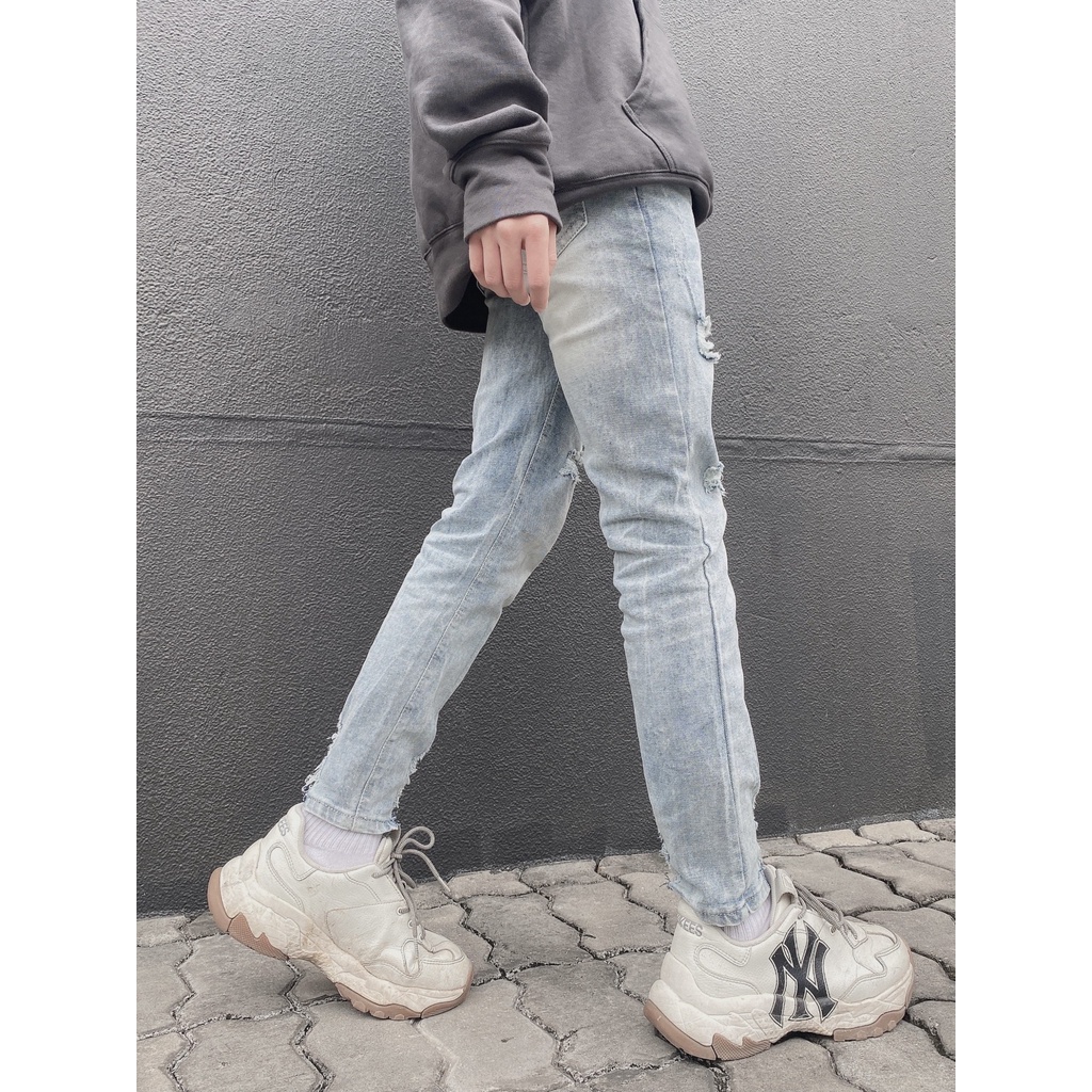 Quần jean nam rách - Jean co giãn - Form Slimfit - Thesix [#1979] | BigBuy360 - bigbuy360.vn