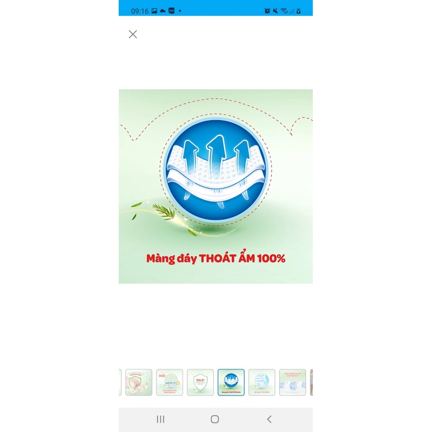 Tã dán sơ sinh Huggies S80/ S88 tràm trà