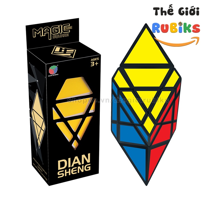 Set 4 Khối Rubik DianSheng 6-Corner Hexagonal + Magic Blade + Double Fisher Ancient + Magic Shield Cube Siêu Khó