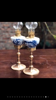 Đèn thờ dầu Bát Tràng chọn mẫu, đèn thờ gốm sứ chuẩn Bát tràng bọc đồng bên ngoài