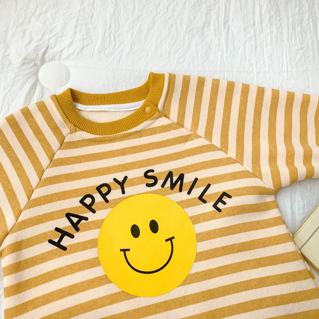 Áo liền quần in hình trái chuối/mặt cười đáng yêu cho bé