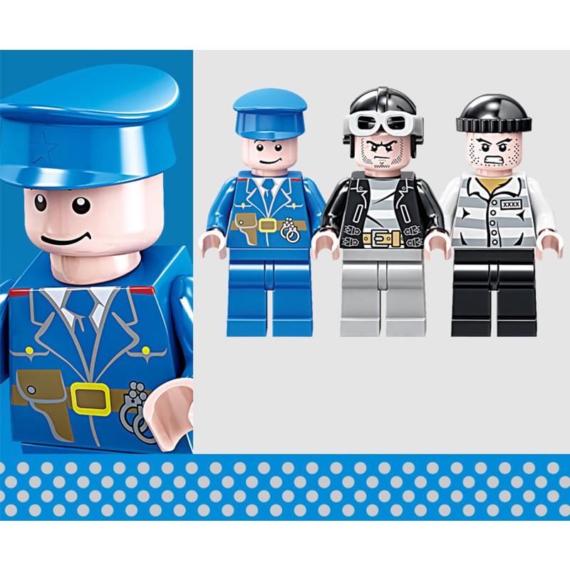 Lego City Swat - Đồ Chơi Lego Minecraft Lắp Ghép Cảnh Sát Công Nghệ Cao Bắt Tội Phạm Định Bỏ Trốn - 139+ Chi Tiết - PiBo