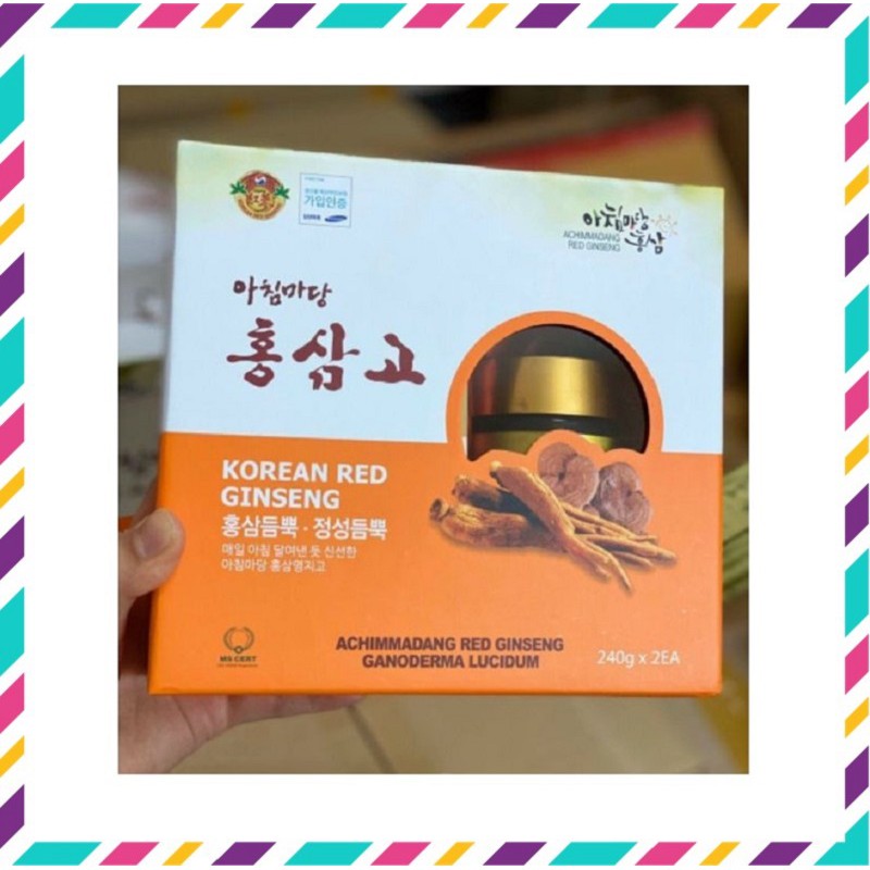 [ Chính Hãng ] Cao Hồng Sâm Linh Chi Achimmadang Hàn Quốc, Hộp 2 Lọ * 240g, Giúp Bồi Bổ, Nâng Cao Sức Khỏe Toàn Diện