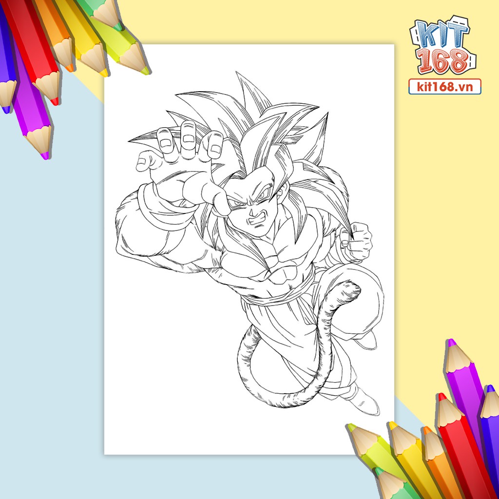 Tranh tô màu Dragon Ball TTM-0023