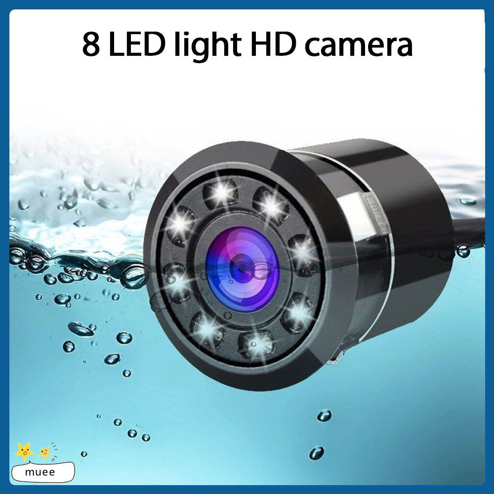 (Hàng Có Sẵn) Camera Lùi Xe 8 Bóng Đèn Led Nhìn Ban Đêm Chống Nước