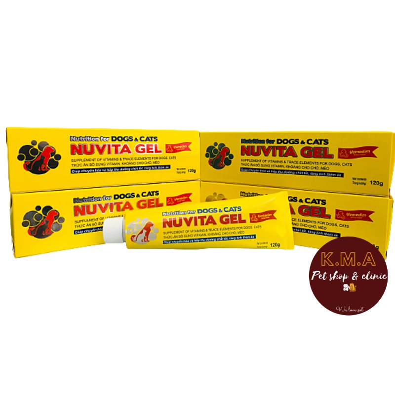 Nuvita gel - Thức ăn bổ sung vitamin, khoáng cho chó, mèo