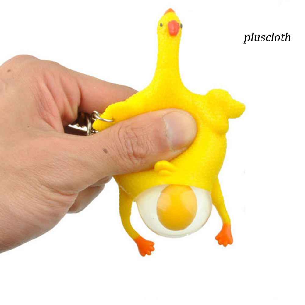 Móc Khóa Đồ Chơi Hình Con Gà Đẻ Trứng Thú Vị