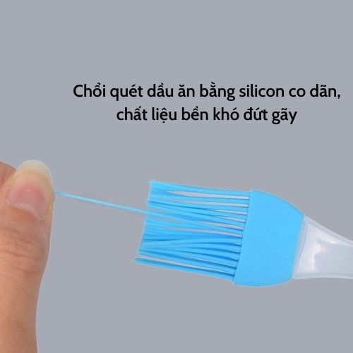 Chổi quét silicon size nhỏ có thể tháo rời đầu chổi để vệ sinh, chịu nhiệt tốt