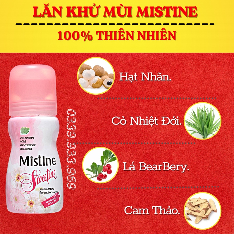 Lăn Khử Mùi Mistine Thái Lan