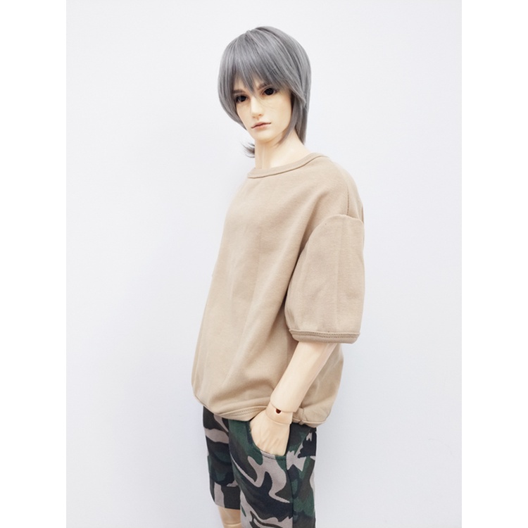 Áo Thun Cotton Tay Lỡ Màu Trơn Cho Búp Bê 1/3 1/4 1/6