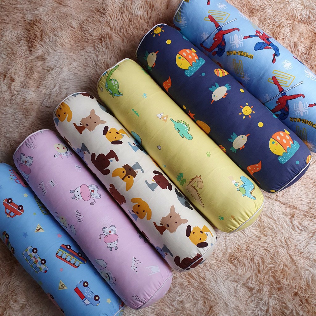 Gối ôm cho bé, gối ôm cotton cao cấp màu sắc cute thật đáng yêu .