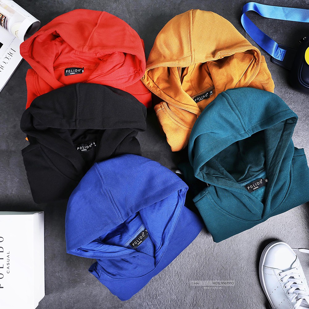 [Hoodie Nam DORAEMON] Áo Hoodie Nam Polido Phối Khóa Ngang Ở Bụng Tạo Sự Khác Biệt Cùng Chất Nỉ Dày Dặn Vô Cùng Ấm Áp. | BigBuy360 - bigbuy360.vn