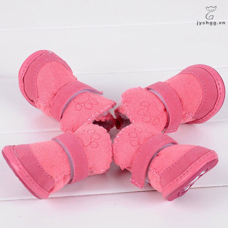 Giày lót lông giữ ấm cho thú cưng