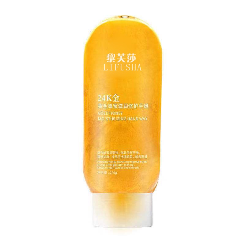 Mặt nạ dưỡng da tay dạng lột chiết xuất mật ong, vàng 24k, dưỡng ẩm, tẩy da chết LIFUSHA 220g - Mỹ phẩm nội địa Trung
