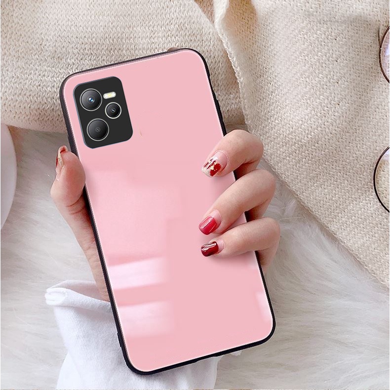 Ốp Lưng REALME C35, Narzo 50A Prime Mặt kính gương sáng bóng cao cấp