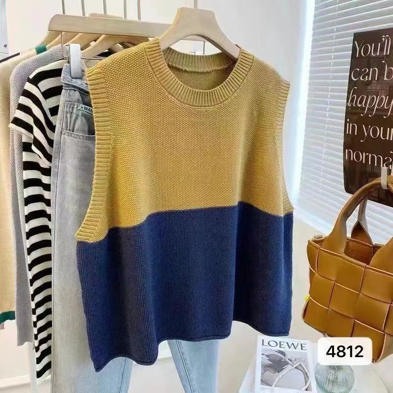 Áo Thun Form Rộng Cổ Tròn Màu Sắc Thời Trang Mùa Thu Phong Cách Hàn Quốc