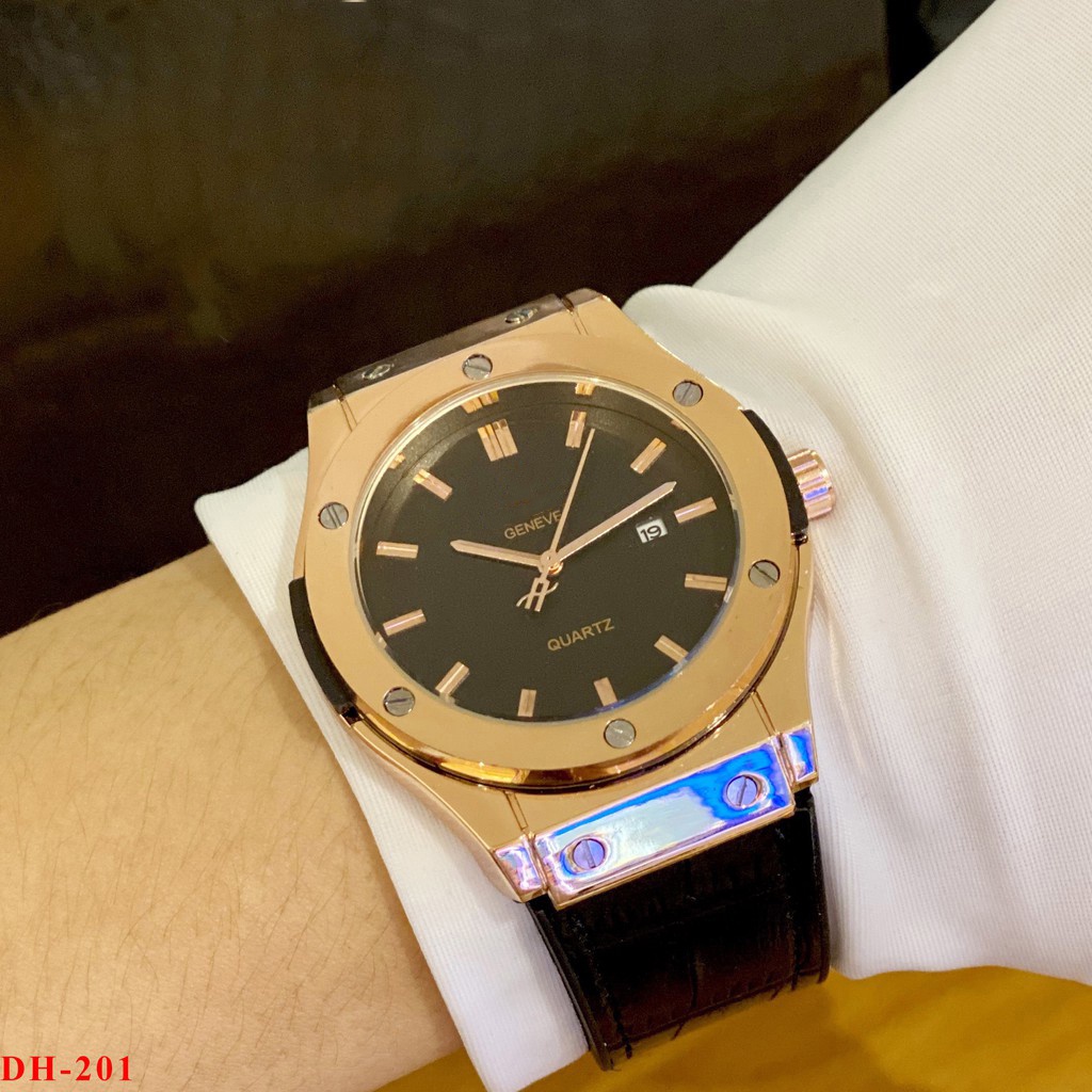 (Hubot.viền trơn)  [Hàng đẹp] Đồng hồ nam Hubot - Bản classic máy pin - Fullbox tặng vòng tay - Bảo hành 12 tháng | BigBuy360 - bigbuy360.vn