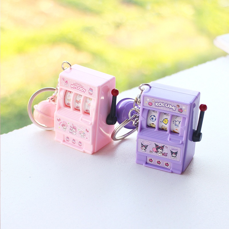 SANRIO Móc Khóa Hình Máy Chơi Game Melody Cinnamoroll Kuromi Mini Dễ Thương
