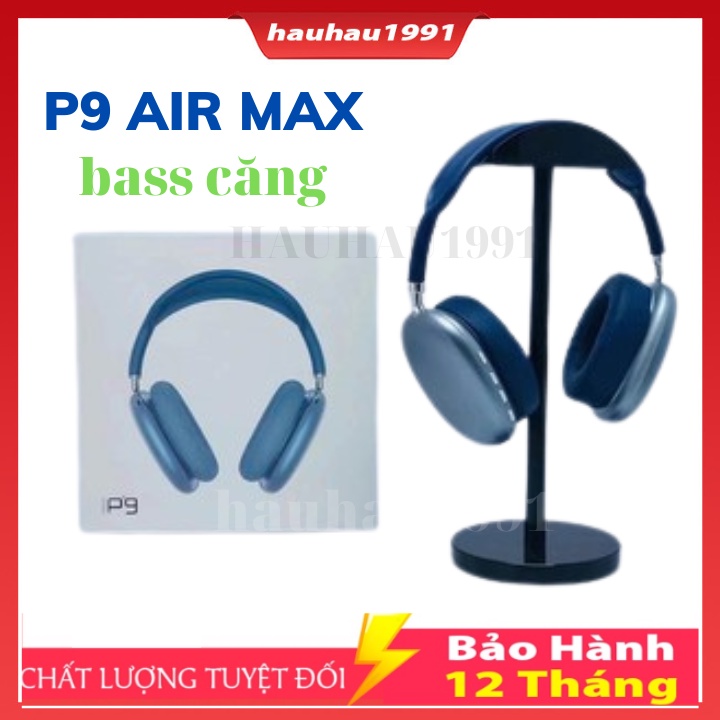 [RẺ VÔ ĐỊCH ] Tai Nghe  Bluetooth P9 Air Max Chống Ồn Chụp Tai,Hỗ Trợ cắm thẻ Nhớ,Bass Căng, Bảo Hành 12 Tháng