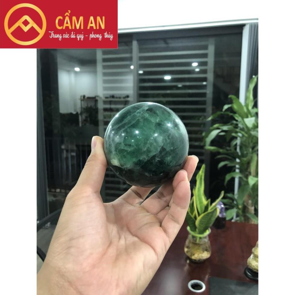 [XẢ KHO) Quả Cầu Phong Thủy Flourits  Xanh  cầu Tài Lộc, May Mắn, Bình An - Phong Thủy Cẩm An