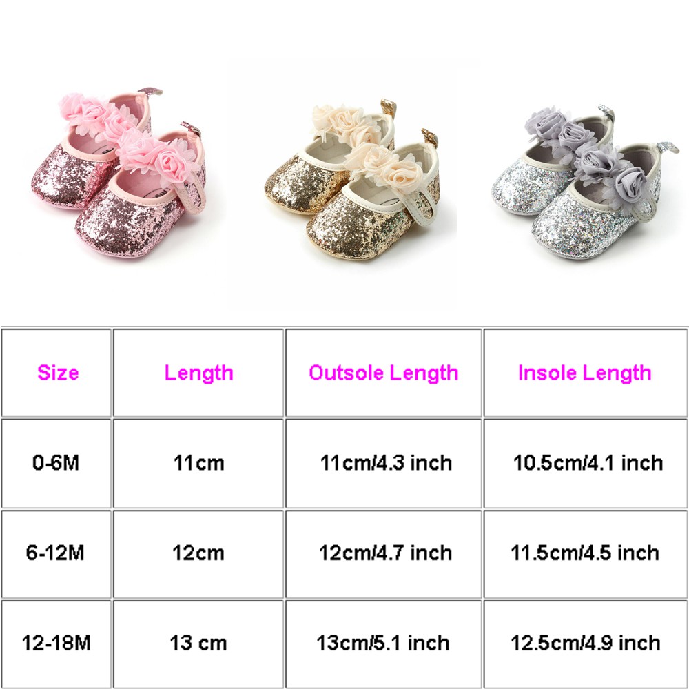 Giày công chúa đính sequin lấp lánh xinh xắn dành cho bé gái