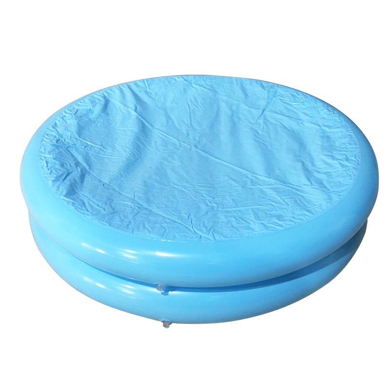 Bể bơi Hai Lớp Bơm Hơi Bằng Pvc Màu Trơn Hình Tròn Cho Bé