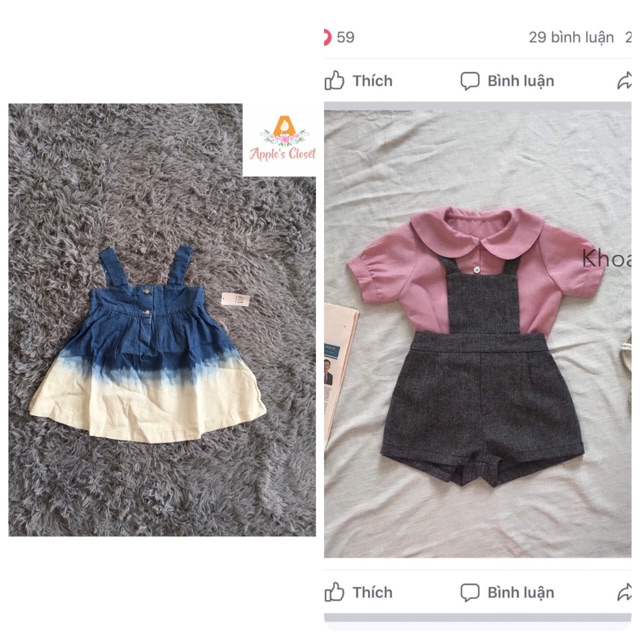 set đồ bé gái