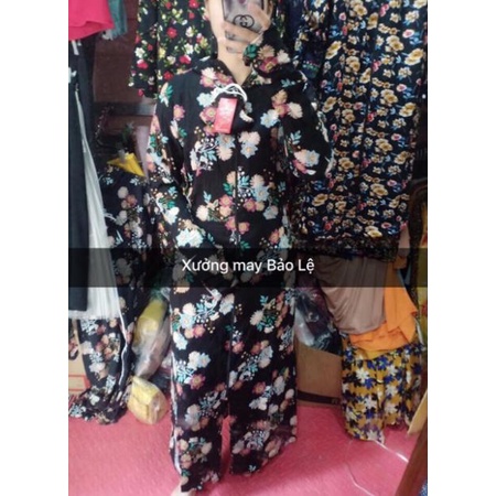 Áo choàng lanh thân dài, túi khoá cao cấp