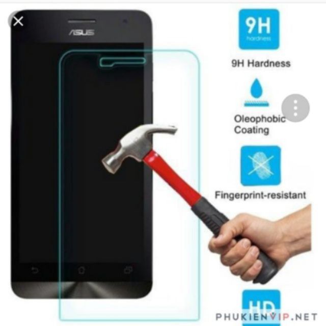 Bộ 3 kính cường lực cho Zenfone 5 trong suốt