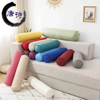 Tính năng❤Gối tựa cổ hình trụ bằng cotton lanh cỡ lớn tiện dụng cho ghế Sofa/ xe hơi