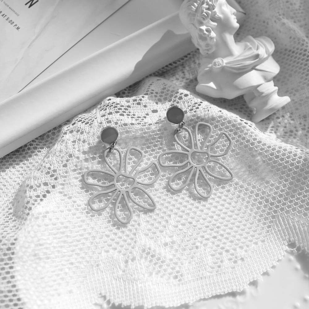 Bông Tai Hình Hoa Cúc MXGOODS Màu Xanh Lá Thời Trang Mùa Hè Xinh Xắn Cho Nữ